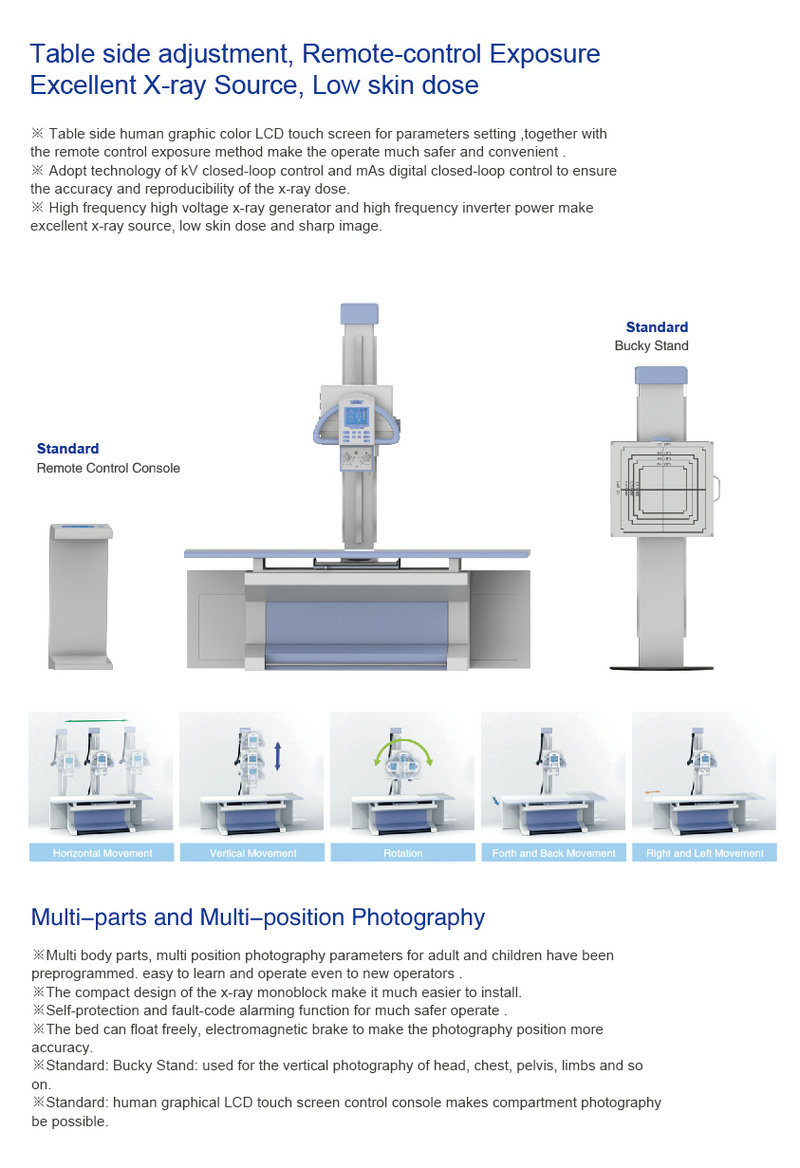 Lab Medical Equipment Digital Radiography X Ray Machine Price