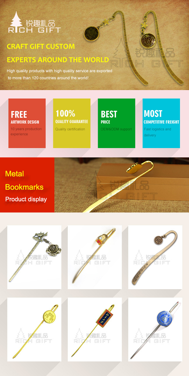 Personalized Custom High Quality Fine Low Price Bookmark for Individual