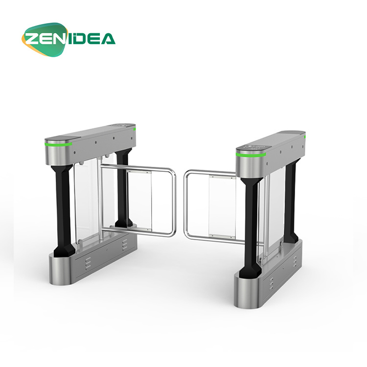 Face Recognition Optical High Security Pedestrian Swing Turnstile Barrier Gate for Airport Checkpoint