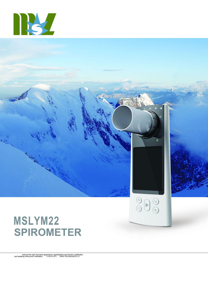 Handheld Spirometer for Lung Checking Mslym22
