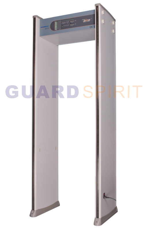 6 Zones Door Frame Metal Scanner with LED Columns