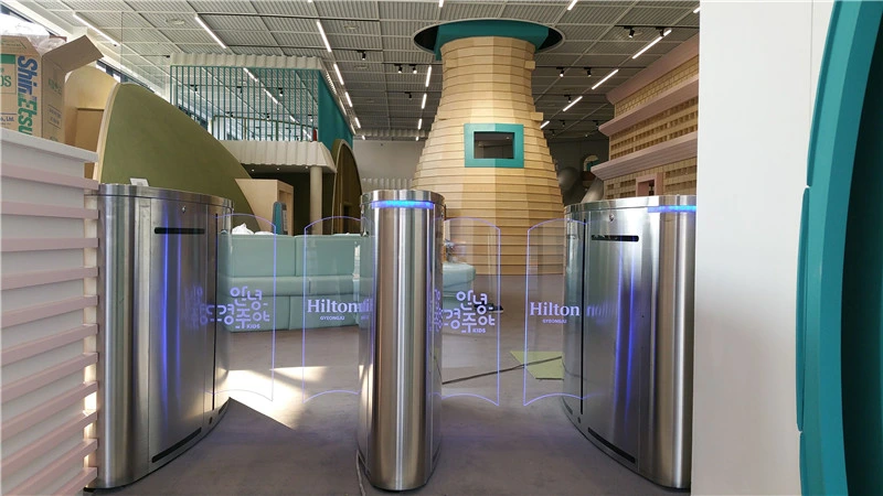 Security System Sliding Barrier Pedestrian Turnstile Gate for Airport and Financial Institutions