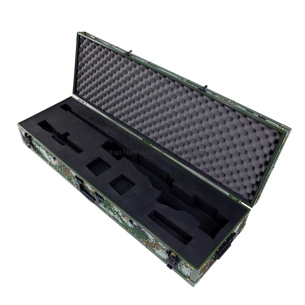 Camouflage Aluminum Molded Weapon Pistol Shooting Airsoft Gun Case