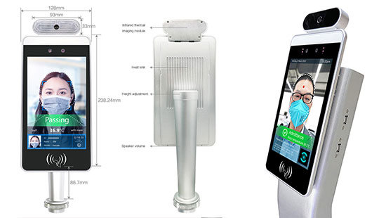 Automatic 8inch Body Temperature Scanner/Kiosk