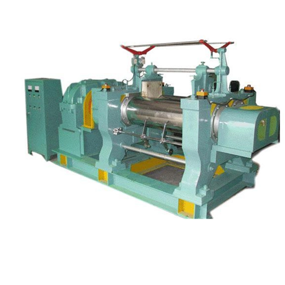 Open Mixing Mill with Security Device and Roll Nip Adjustment