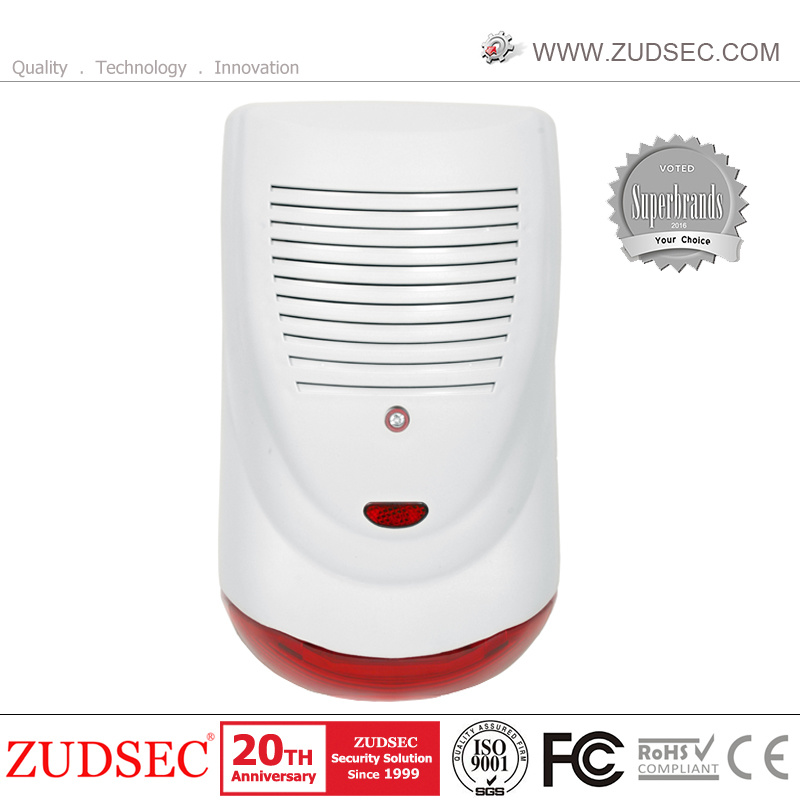 High Quality Wired Flashing Light Strobe Siren for PSTN/GSM Wireless Home Security Alarm System