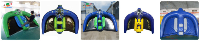 Giant Inflatable Towable Ski Tube Flying Rays for Water Games