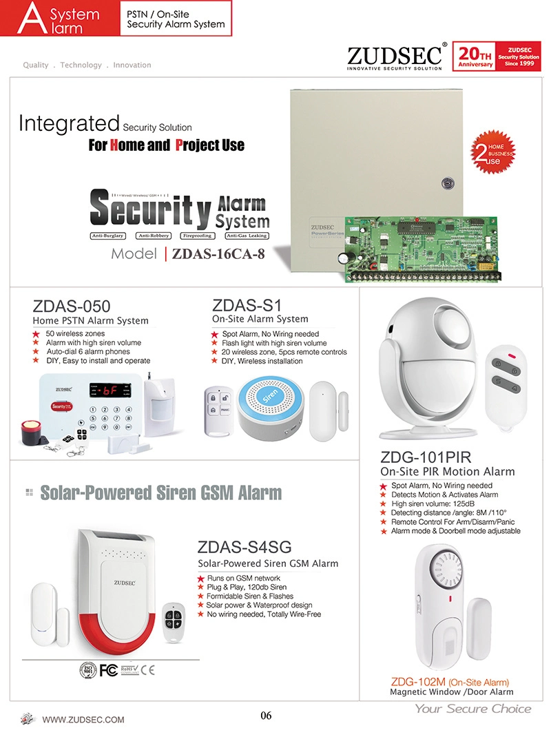 Wireless Flash Siren Spot Security Alarm System for Home Security