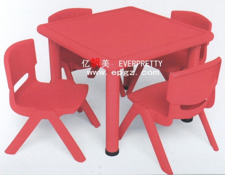 Daycare Furniture Kids Plastic School Table Chair
