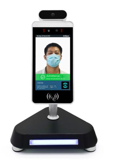 Auto Scanner Temperature Scanner Kiosk with Facial Recognition for Community Access Control
