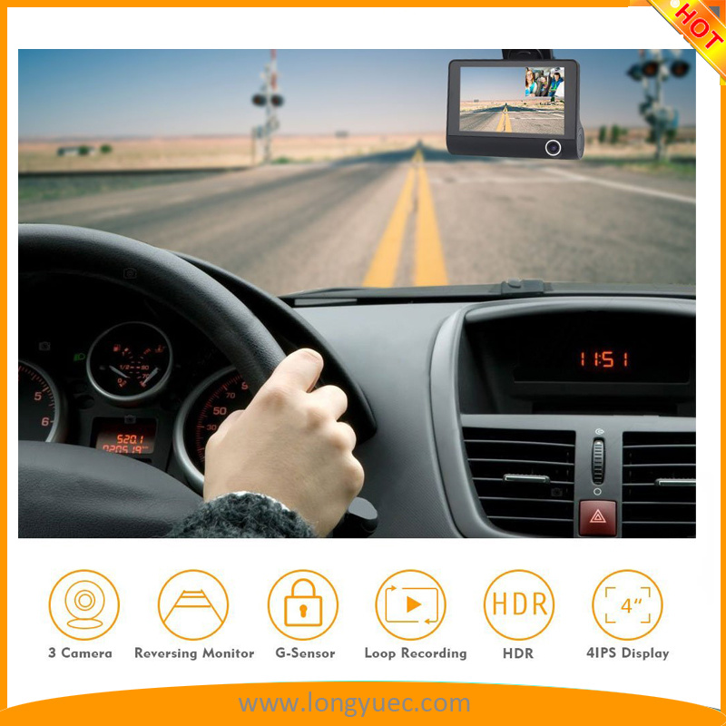 4.0'' HD Car Driving Recorder Camera with G-Sensor Loop Recording Motion Detection