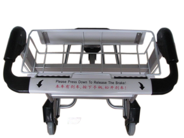 3 Wheels Aluminum Airport Passenger Baggage Airport Luggage Trolley