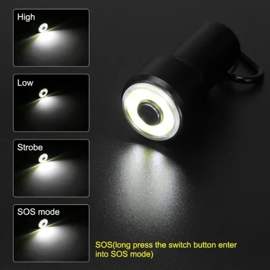 Ultra Bright Mini Torch Flashlight Multifunction 3W COB LED Work Lamp