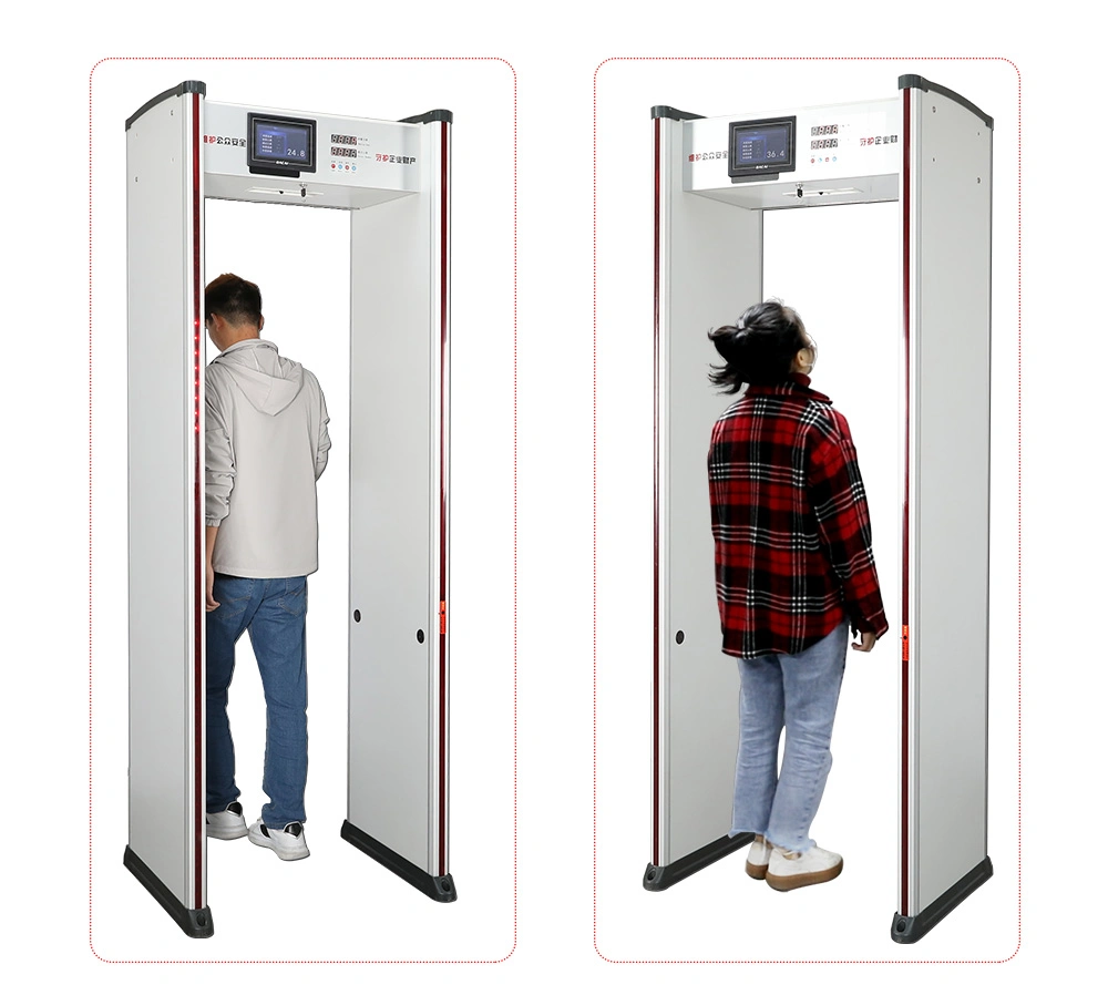 Walk Through Infrared Body Temperature Auto Scanner with Metal Detector