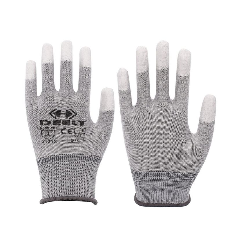Touch Screen Safety Inspection Cotton Hand ESD White Work Gloves