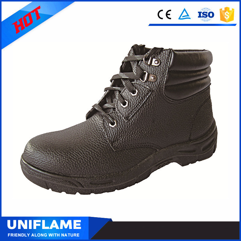 Middle Cut Airport Leather Safety Shoes Manufacturer