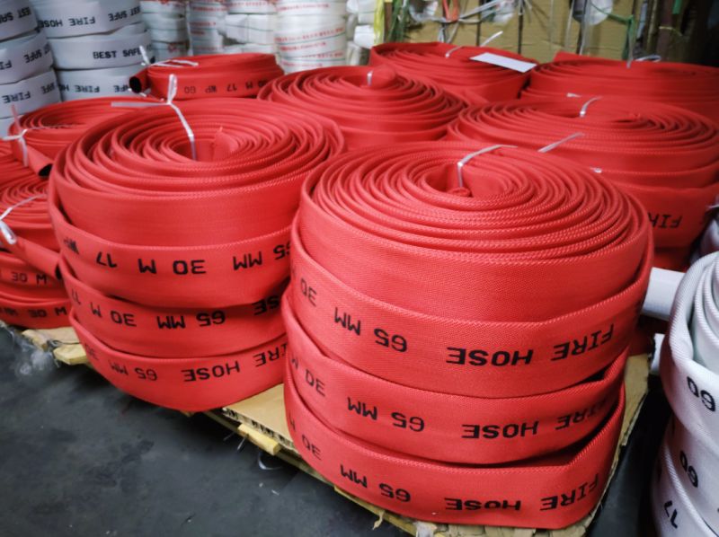 Fire Safety Canvas Fire Hose Pipe, Fire Fighting Fire Hose