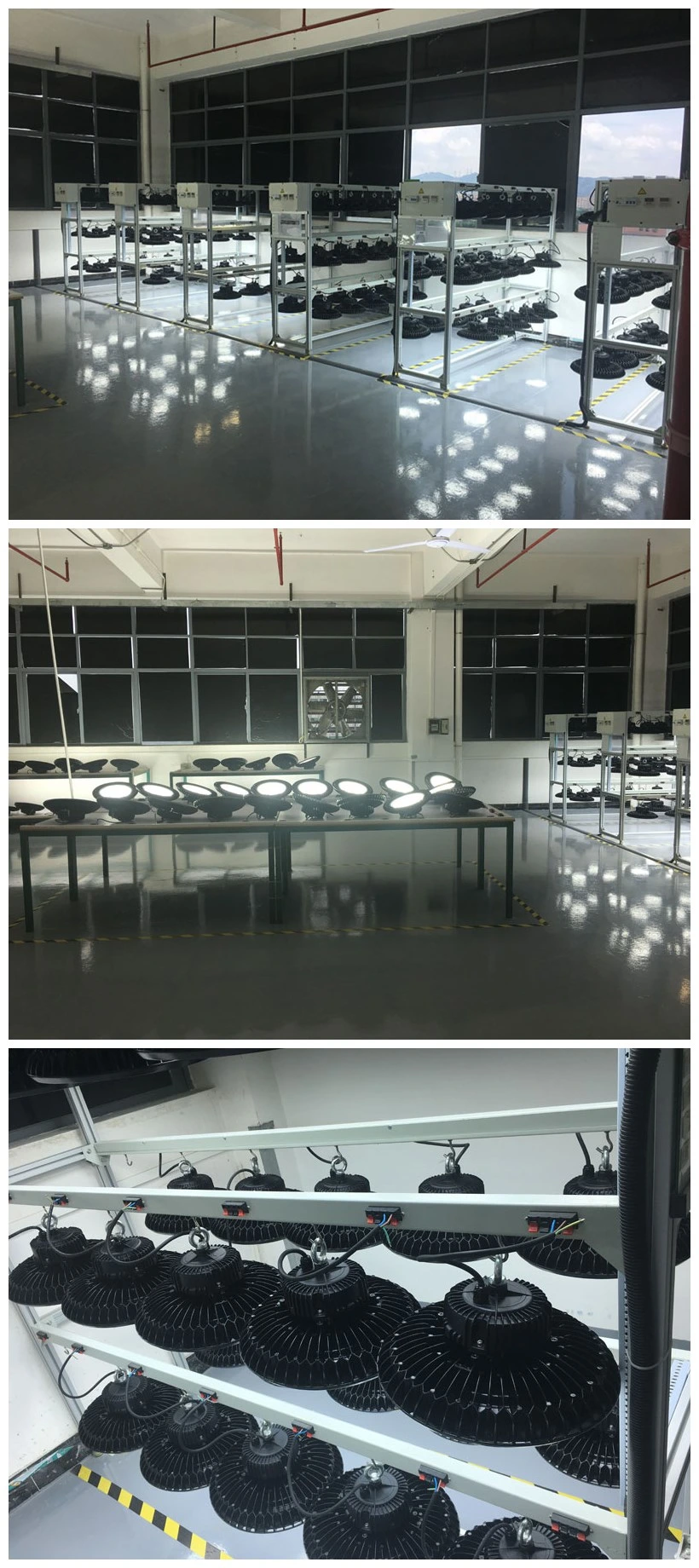 100W UFO LED High Bay Lights with Motion Detection Sensors