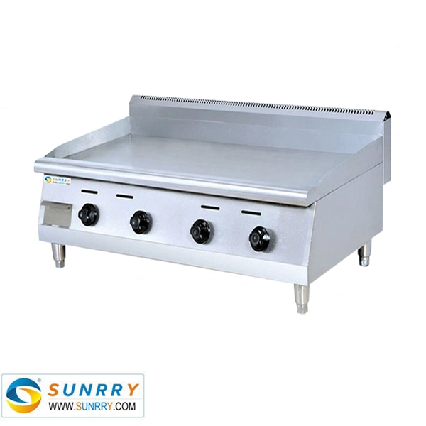 Commercial Gas Griddle Stainless with Flame Sense of Security Device.