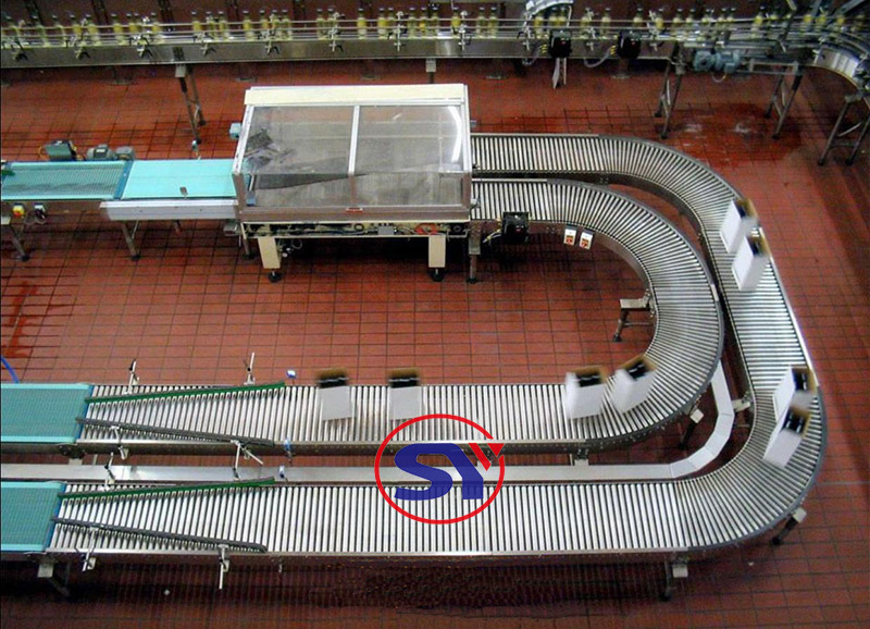 Short Ss Gravity Roller Conveyor Table for Station Safety Inspection