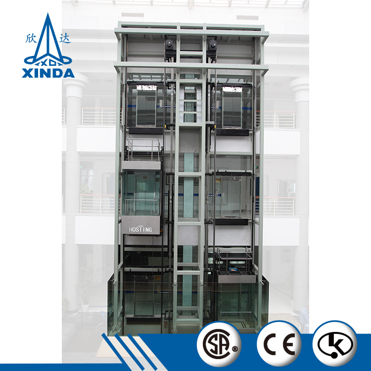 High Quality Freight Elevator Lift Panoramic Hoisting Machine