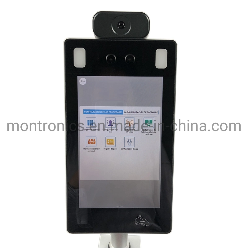 10 '' Rk3288 Android 7.0 Touch Intelligent Security Device Face Recognition Device Body Temperature Integrated Machine