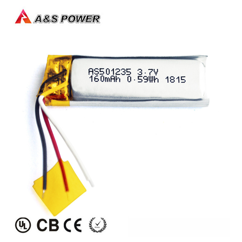3.7V 501235 160mAh Battery for Metal Detector Medical Equipment electronic Device