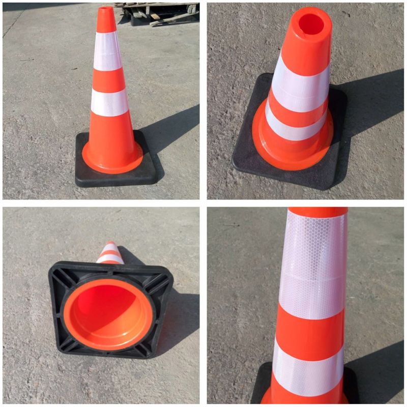 Zhejiang Jiachen Road Safety Equipment Orange Red PVC Traffic Cone