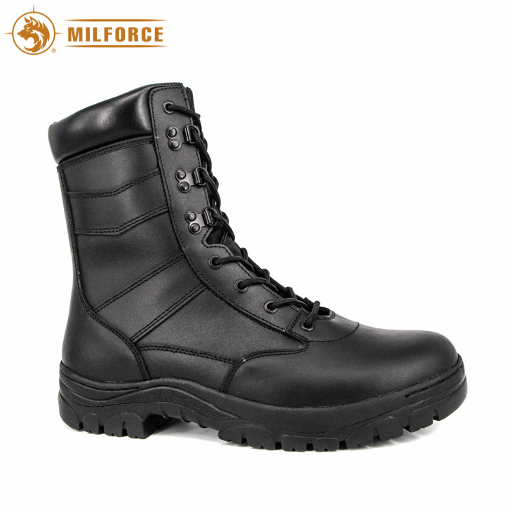 Cow Leather Mod Army Boots Military Patrol Boots (black/brown)