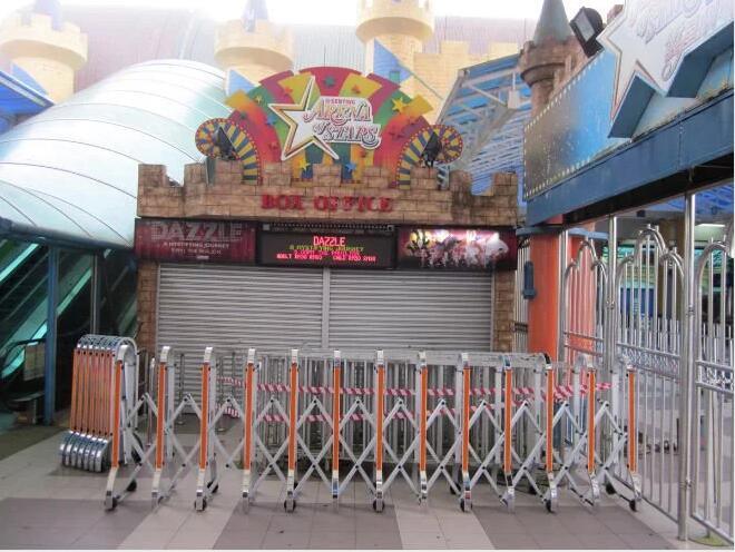 Red Safety Tipe for Crowd Control Gate for Crowd
