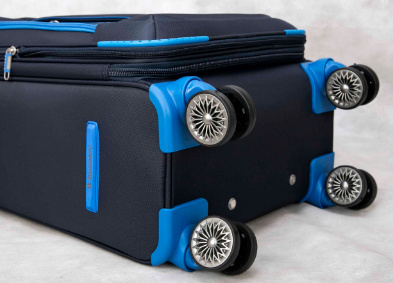 Luggage-Fashion-Luggage Bag-Suitcase-Trolley Luggage-Trolley-Travel Luggage-Trolley Bags-Shopping Trolley Bag-Lightweight-Polyester-PC-Bag-Soft Luggage-360