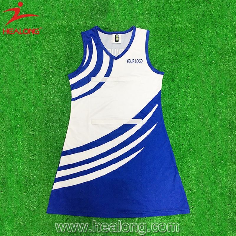 Healong Newest Design Clothing Gear Sublimation Ladies Netball Dresses for Sale
