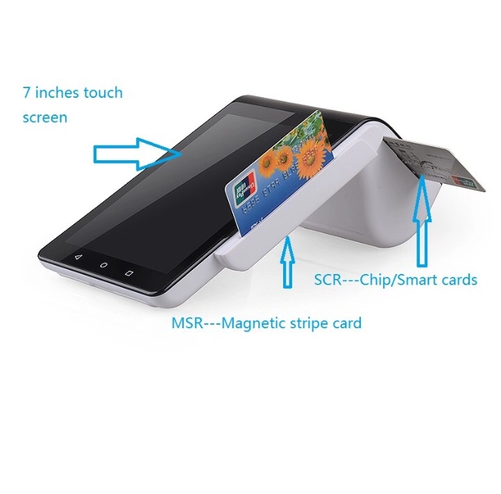 Financial Security POS System Touch Screen POS Terminal Device with NFC Magnetic MIFARE Reader