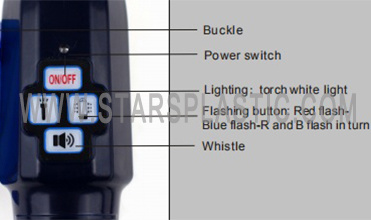 Rechargeble LED Traffic Baton with Alarm Safety Control Baton Airport Security Warning Light Wand Stick Baton