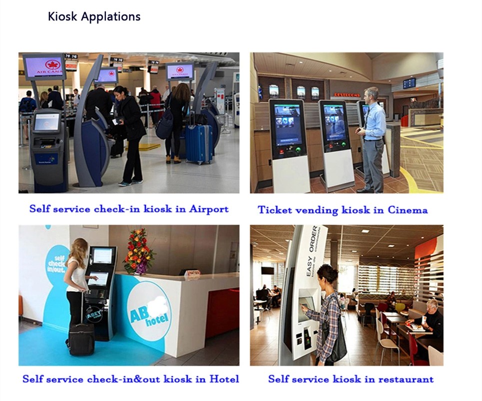 Customized OEM Self Check in Kiosk for Airport and Hotel
