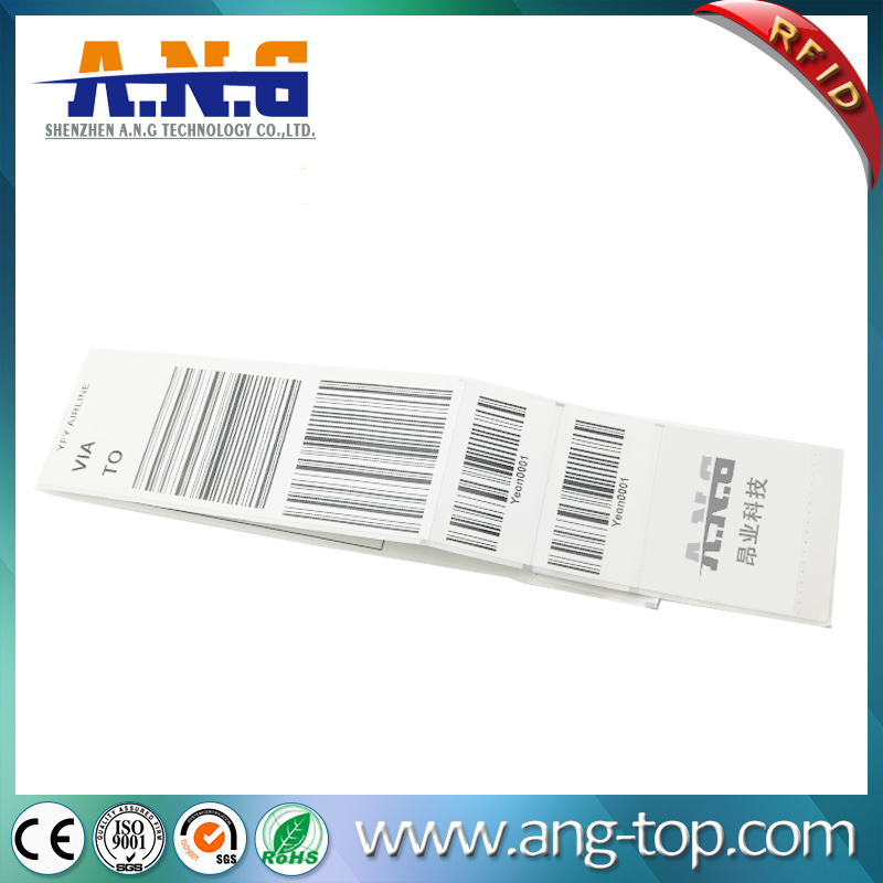 RFID Airline Luggage Tag with Adhesives for Airport Security Tracking