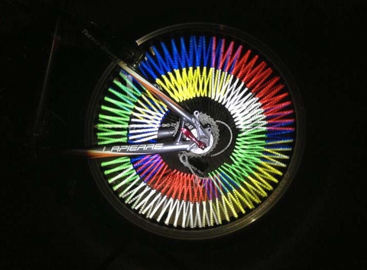 High Quality Reflective Spoke Stick Spoke Reflector Colored Bicycle Spokes
