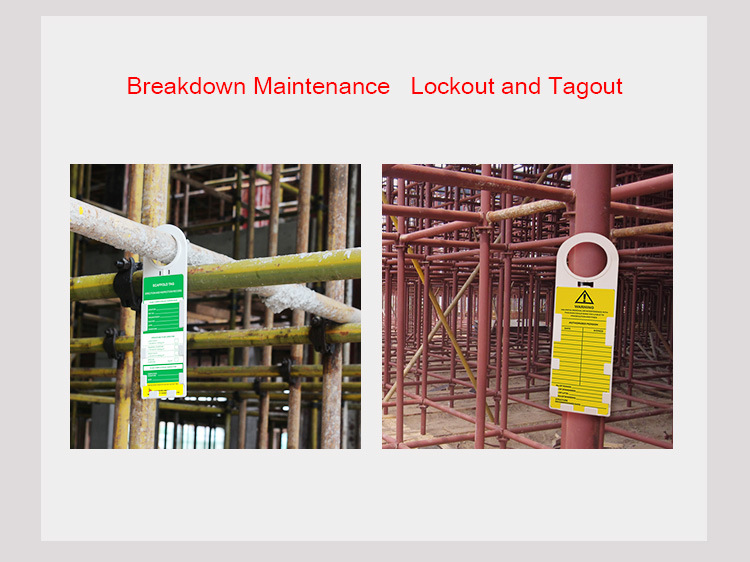 Boshi Plastic Scaffold Lockout Tagout with Inspection Record