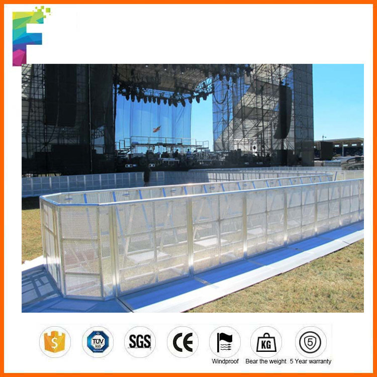 Aluminum Safety Concert Folding Crowd Control Barrier