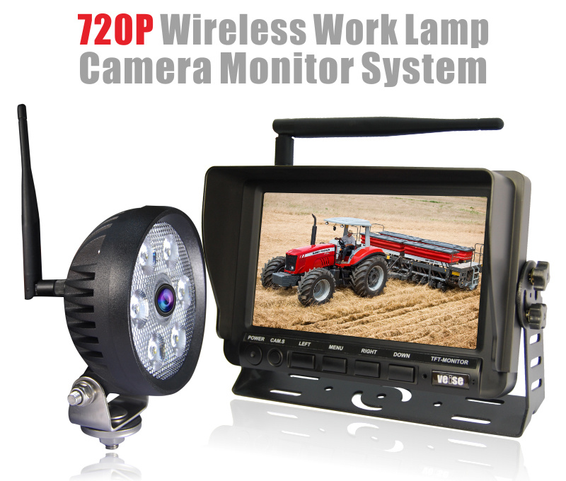 720p Wireless Work Lamp Camera Monitor System