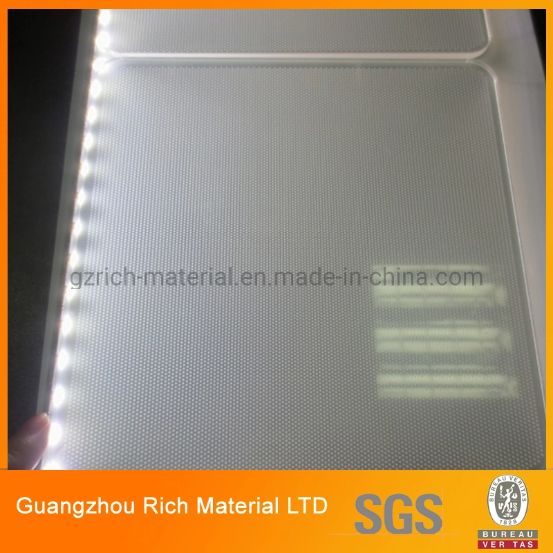 PMMA LED Light Guide Panel with Diffuser Sheet for Lighting