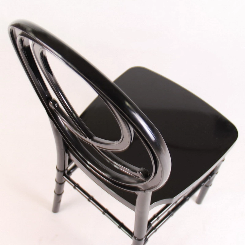 Black Acrylic Resin Chair Phoenix Wedding Chair for Event Rental