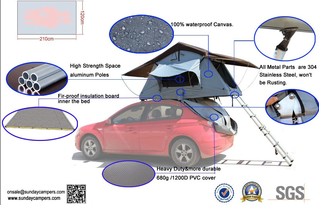 Car Roof Top Tent /Caravans Roof Tent/Folding Tent Srt01s-56