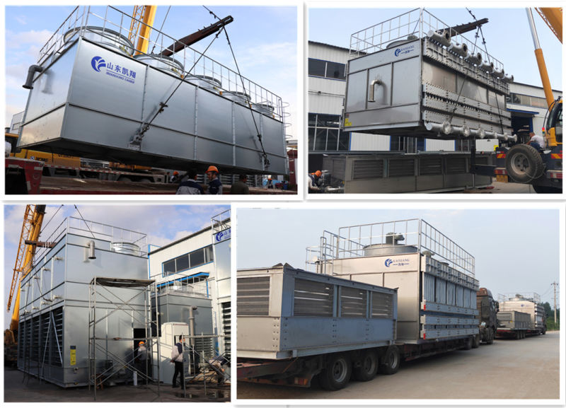 Acid-Resisting Chemical Industry Water Cooled Crossflow Evaporative Condenser for Refrigeration Industry