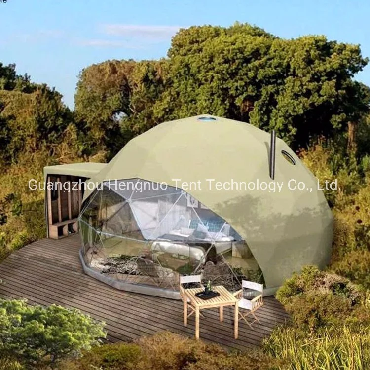 Wholesale Guangzhou Factory Heavy Duty Luxury 2 Person Canvas Camping Tent with Clear Roof