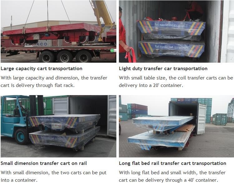 Electric Industry Material Handling Cart for Heavy Industry on Rails