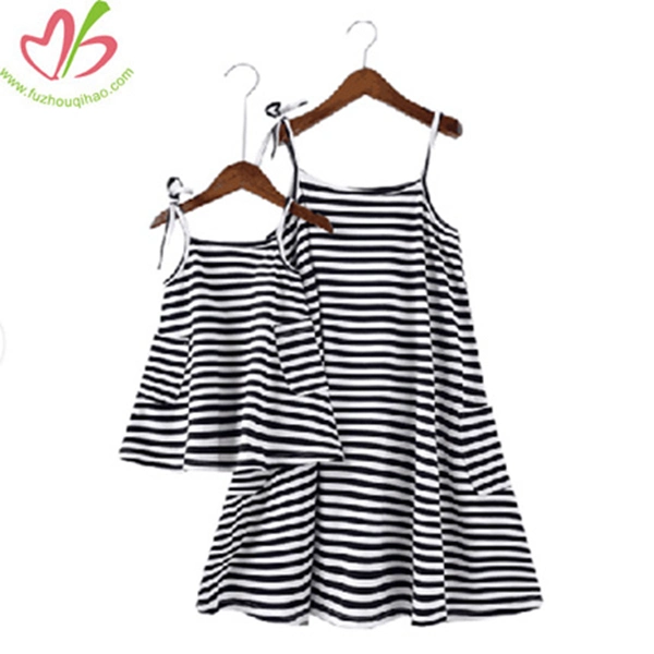 Fashion Summer Family Suit Mommy and Me Dress