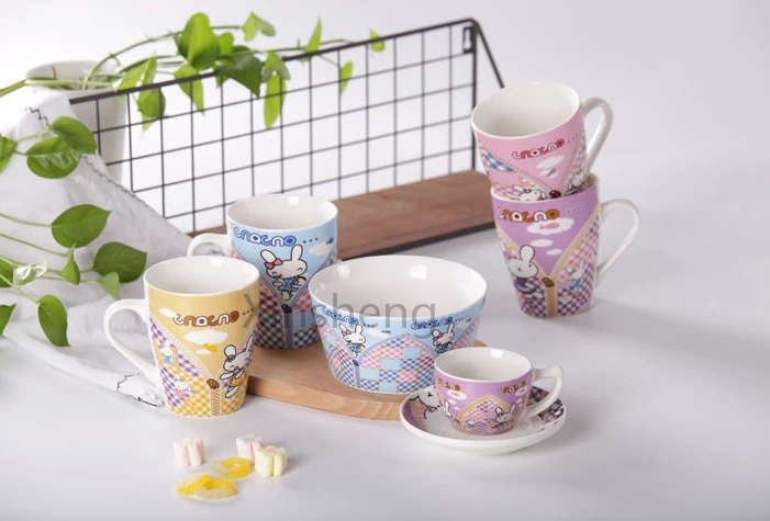 Family Used Party Popular Ceramic Coffee Mug Set