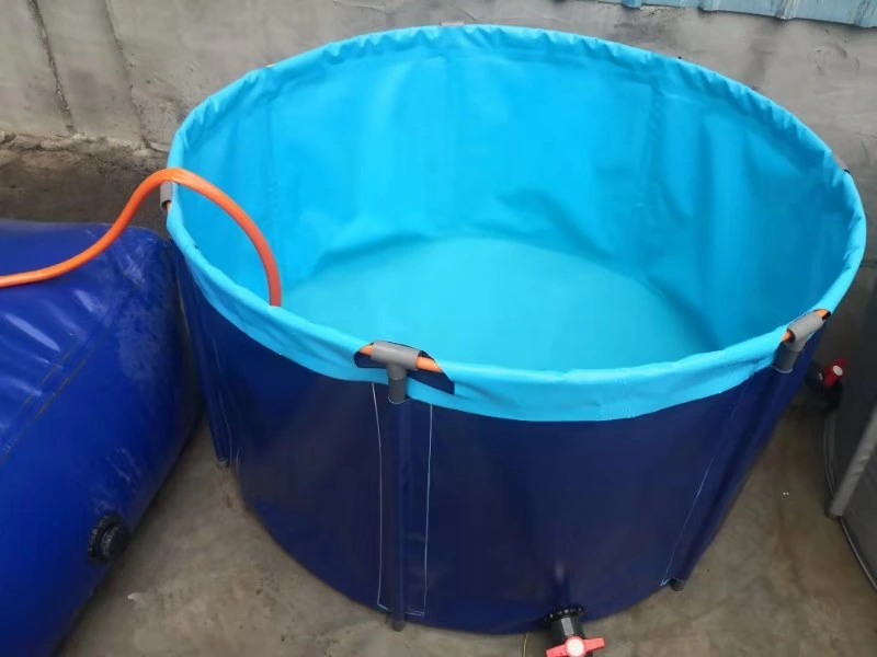 Custom Waterproof Biofloc Fish Farming Tank 900 GSM Tarpaulin PVC Tarpaulin Fish Tank