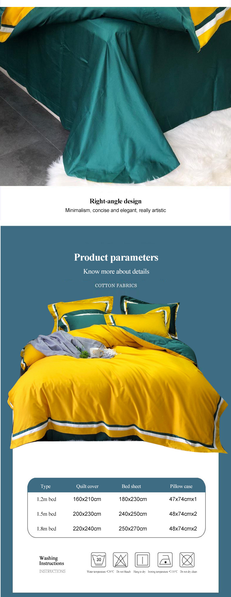 Best Quality Deluxe Wedding Bedding Comfortable Yellow 4PCS 100% Silk